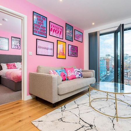 Maevela Apartments ☆ Pink Luxury Apartment With Balcony - Birmingham City Centre - 5 Min Walk From Bullring, Cube, Mailbox, New Street Station - Free Netflix & Wifi 外观 照片